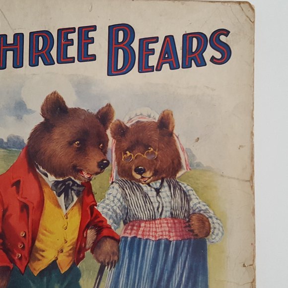 The Three Bears Vintage "Linenette"  William L.Gabriel & Sons New York N… - Picture 3 of 16